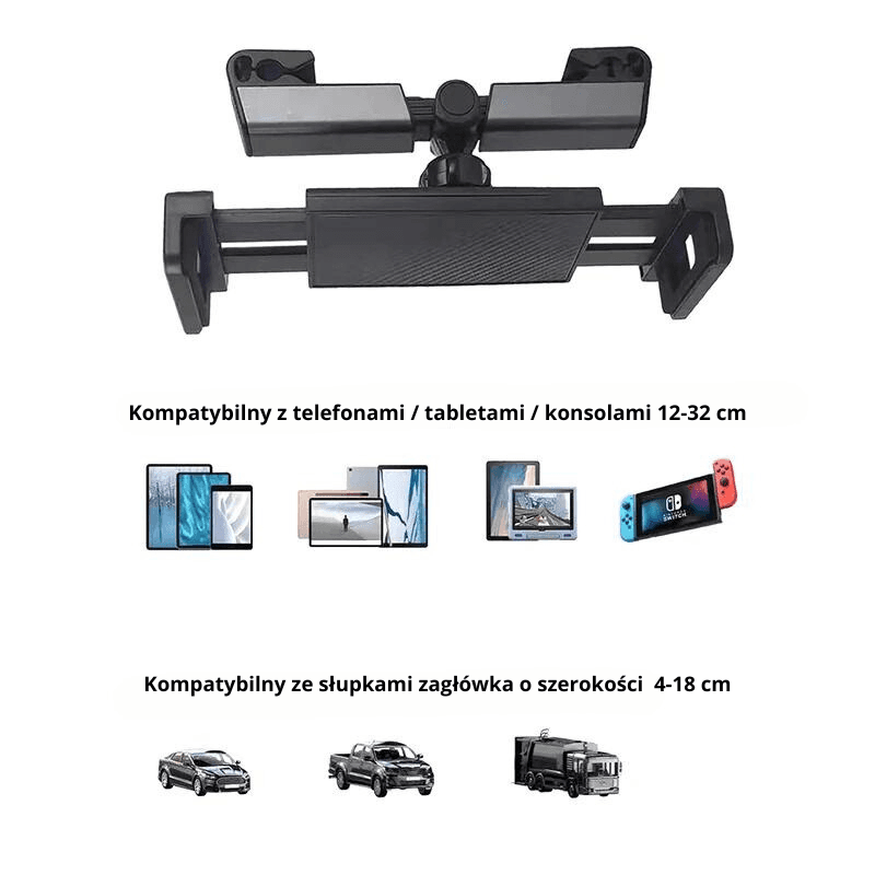 Uchwyt samochodowy do telefonów i tabletów