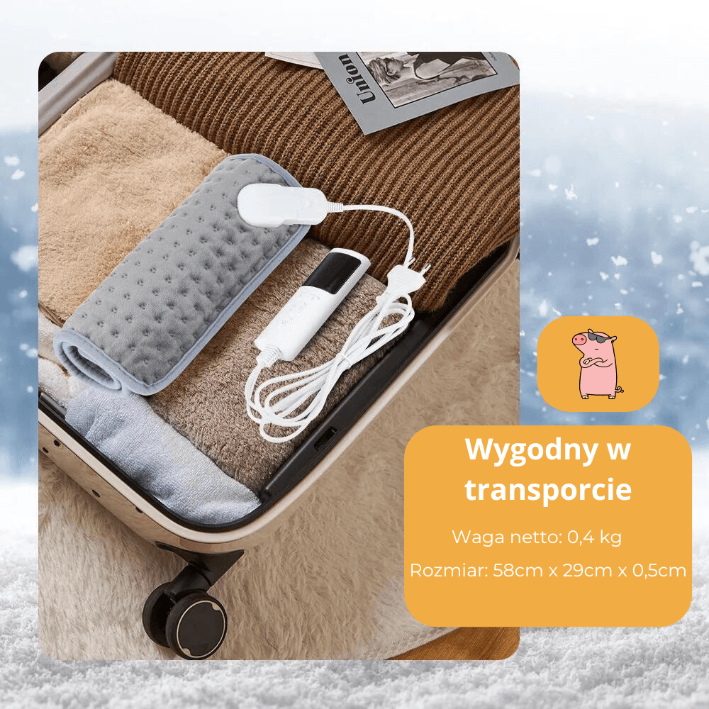 Elektryczna poduszka grzewcza z regulacją temperatury
