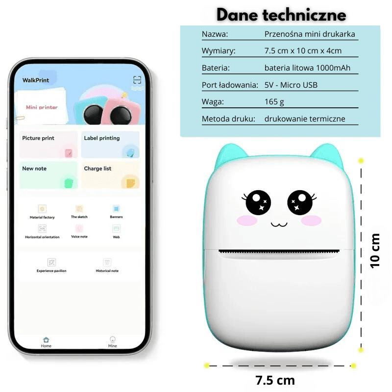 Drukuś - przenośna mini drukarka